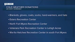 Lee County asking for donations for homeless during the cold weather