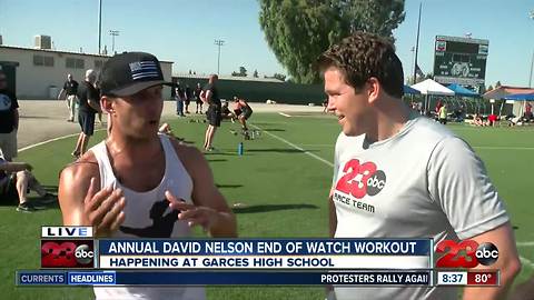 Officers, friends and family honor fallen BPD officer David Nelson with 3rd Annual EOW Workout