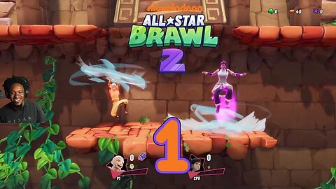 Nickelodeon All-Star Brawl 2 Playthrough 1 - Aang and Korra Campaign - Wilderness Zone Ridiculous