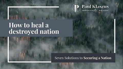 How to heal a destroyed nation