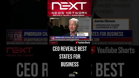 JPMorgan Chase CEO Reveals Best States for Business #shorts