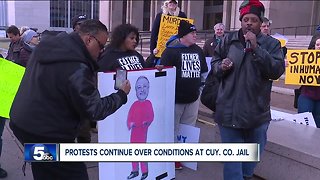 Protesters call for change, issue demands amid county jail controversy