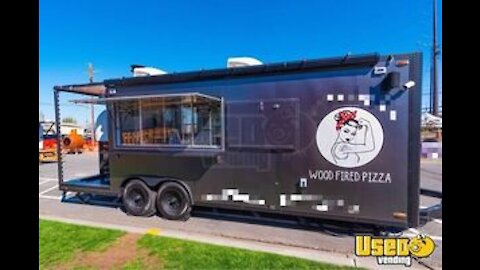 2021 8.5' x 24' Wood-Fired Pizza Trailer with 5' Porch | Mobile Pizzeria for Sale in Oregon