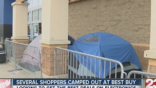 Black Friday shoppers camping out