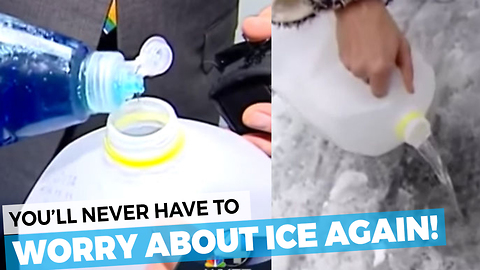 You'll Never Need To Worry About Ice Again With This Simple Trick!