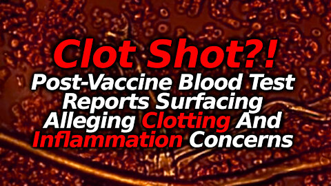 #ClotShot? New Vaxxed Blood Reports Allege Red Flags With Blood Clot, Heart & Inflammation Markers