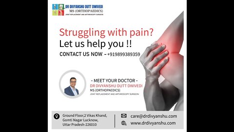 Top Best Orthopaedic Doctors in Lucknow - Dr. Divyanshu Dutt Dwivedi