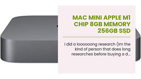 Mac mini Apple M1 chip 8GB Memory 256GB SSD MGNR3LLA (Renewed)