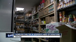 Subzero temperatures leave Racine homeless shelter overcrowded, in desperate need of supplies