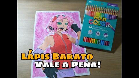 Testei um Lápis Barato! Valeu a pena?? (Review Multicolor 36 cores)