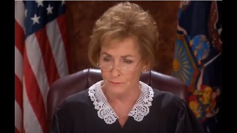 Judge Judy laying it on thick in her courtroom