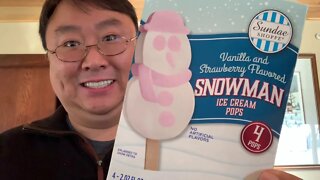 Ice Cream Snowman Pops
