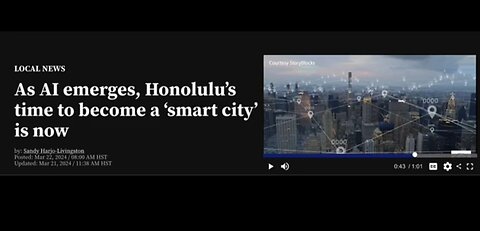 Honolulu Smart City. Problem, Reaction, Solution. Get Ready For Dystopian Paradise. Rebel Call