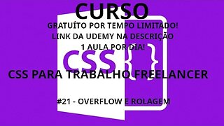 #curso #css #21 - Overflow e barra de rolagem - CSS focado em trabalho freelancer