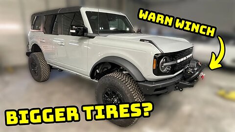 Building a 2021 Ford Bronco 2.5 inch Rough Country lift and Warn winch install