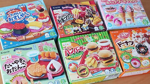 6 Interesting Japanese DIY Candy Making Kits Only Popin'Cookin' Japan Souvenir ASMR