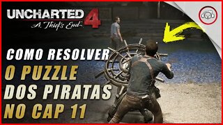 Uncharted 4 Ps5, Como resolver o puzzle dos piratas no Cap 11 | Super dica