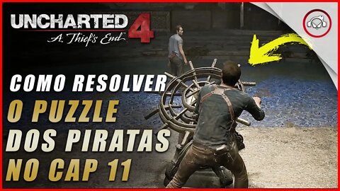 Uncharted 4 Ps5, Como resolver o puzzle dos piratas no Cap 11 | Super dica