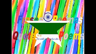 Thank you India! For the support and affection! [India Flag] [Quotes and Poems]