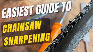 HOW TO SHARPEN A CHAINSAW a step by step tutorial