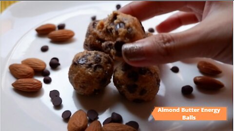 Keto Almond Butter Energy Balls Recipe #Keto #Recipes