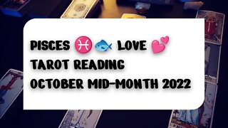 PISCES ♓🐟 YOU WILL MARRY THEM! LOVE TAROT READING OCTOBER MID-MONTH 2022