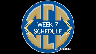 SEC Football Schedule (Week 7)