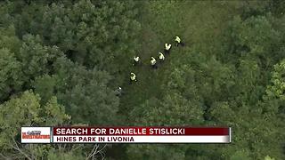 Search for Danielle Stislicki in Hines Park in Livonia