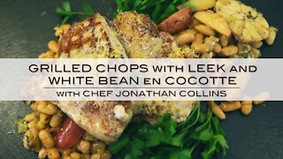 Canadian Pork "Farm to Table" Grilled Chops with Leek and White Beans with Chef Jonathan Collins