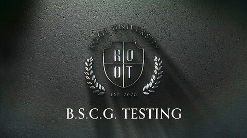 BSCG testování | ROOT univerzita | 22. dubna 2024 | Czech