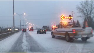 Neige : dur matin pour bien des automobilistes