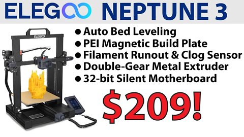 2022 Budget FDM 3D Printer With A Lot To Offer - Elegoo Neptune 3