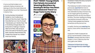 Victor Reacts: MSM Makes Fools of Themselves! Young Chiefs Fan Accused of Racism is Native American