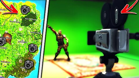 "Dance in front of different film cameras" - "All Fortnite Film Camera Locations" Week 2 Challenges!