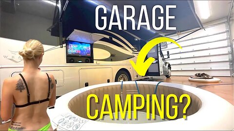Intex Portable Hot Tub (Homebase Garage Camping!) #rvlife