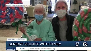 Seniors reunite with family