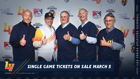 Las Vegas Aviators single game tickets go on sale March 5