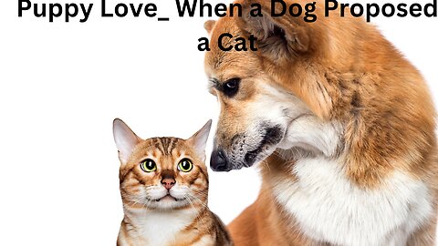 Puppy Love_ When a Dog Proposed a Cat