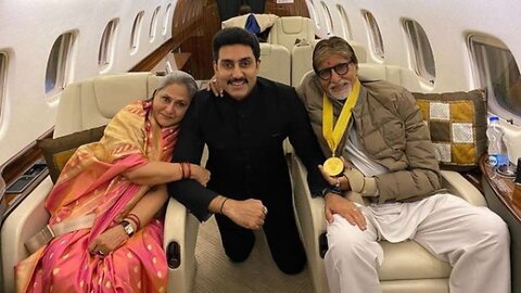 Abhishek Bachchan and Jaya Bachchan