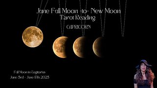 CAPRICORN | FULL to New Moon | June 3 -June 17 | Bi-weekly Tarot Reading |Sun/Rising Sign