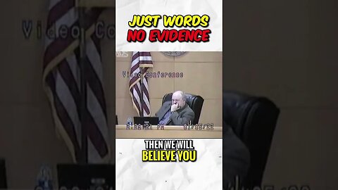 Officer HAS ONLY WORDS, there is ZERO EVIDENCE