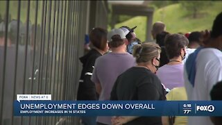 Unemployment edges down overall