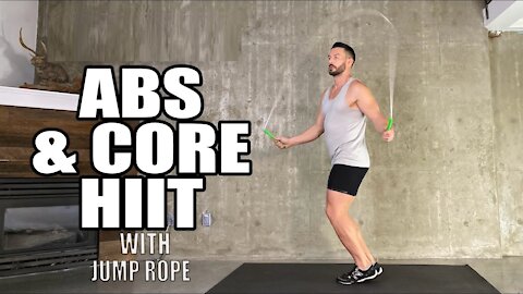 Jump Rope Fitness Program with Core Exercises