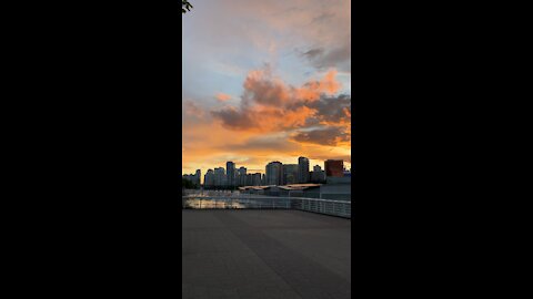 Gorgeous Sunset in Downtown Vancouver
