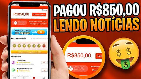 💰APPS RENDA EXTRA PARA GANHAR DINHEIRO LENDO NOTÍCIAS | App que paga via Pix