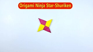 How to Make Origami Paper Ninja Star Shuriken - Easy Paper Crafts