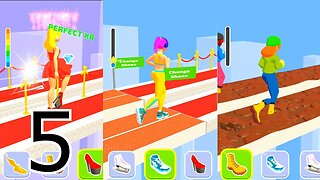 Shoe Race 3D gameplay Gameplay All Levels (android/ios) Part 5