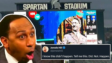 Michigan State Gets BLASTED For Putting HITLER On Jumbotron Before Michigan Game