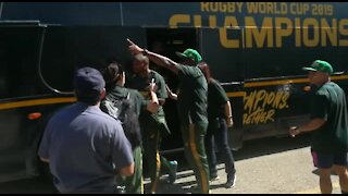 UPDATE 1 - Thousands of Buffalo City residents come out in support Springboks Rugby World Cup victory tour (st4)