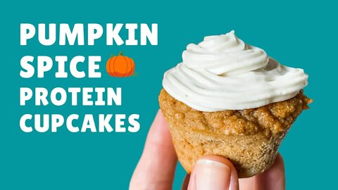 Pumpkin Spice Protein Cupcakes | Weekend Treats Series